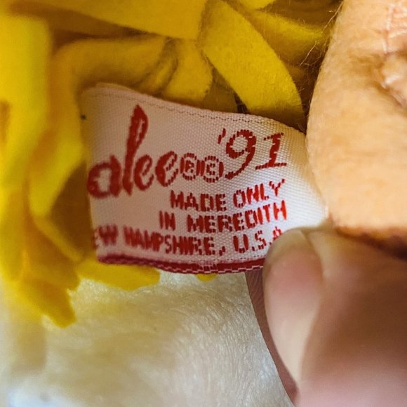 Vintage Annalee Baby Laying in Lilly Pad 1991 Orange Hair Spring Nymph - Picture 12 of 12